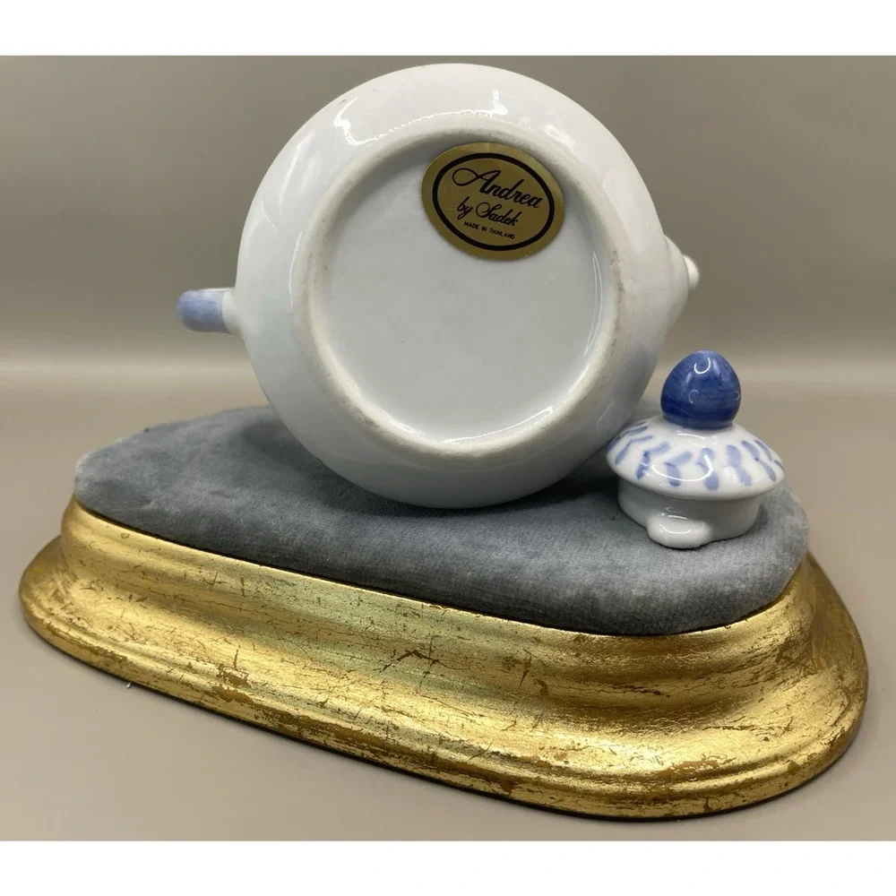 Miniature Hand painted Teapot Andrea By Sadek
